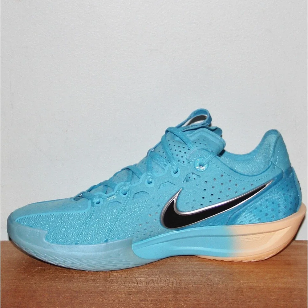 Nike Air GT Cut 3 Basketball Mens 6.5 Womens 8 Blue Fury Tangerine